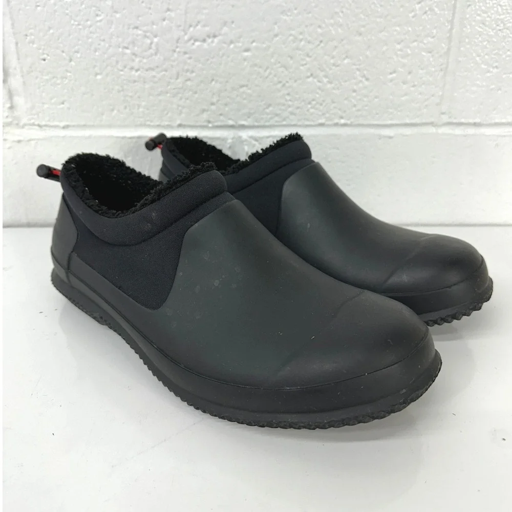 Hunter Sherpa Shoes Black Waterproof Slip On Insulated / Men's size 10